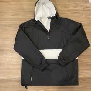 Charles River Unisex Black/White Classic Charles River Striped Pullover